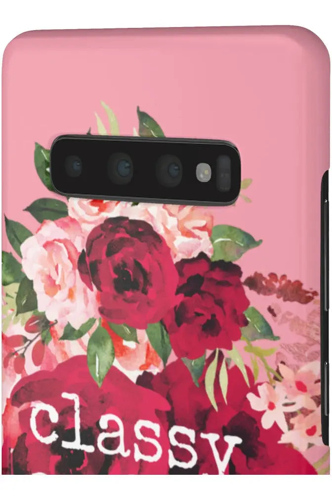 CLASSY AS FUCK (Petal Pink) Pro-Aging Feminist Snap Phone Case