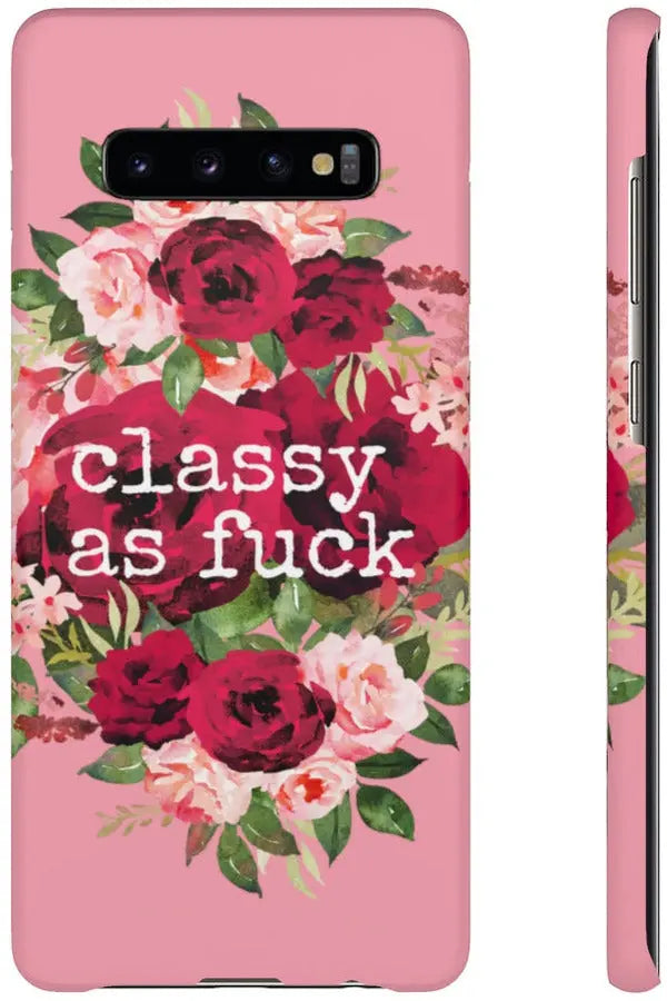 CLASSY AS FUCK (Petal Pink) Pro-Aging Feminist Snap Phone Case