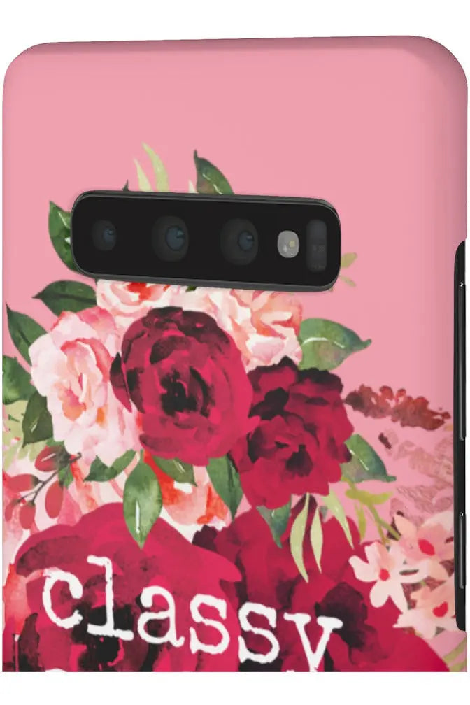 CLASSY AS FUCK (Petal Pink) Pro-Aging Feminist Snap Phone Case