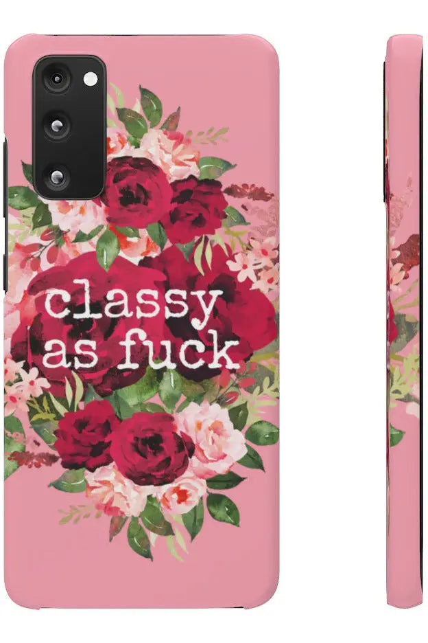 CLASSY AS FUCK (Petal Pink) Pro-Aging Feminist Snap Phone Case