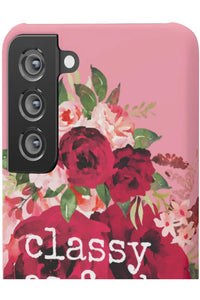 CLASSY AS FUCK (Petal Pink) Pro-Aging Feminist Snap Phone Case