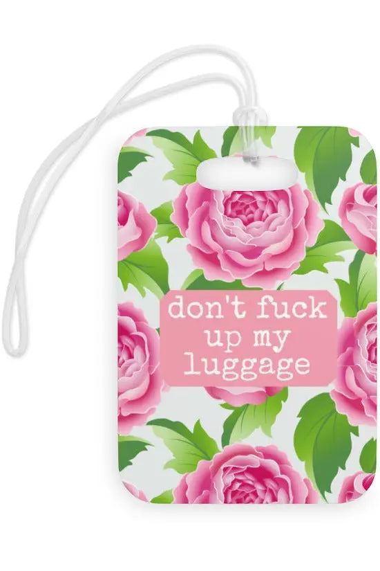 DON'T FUCK UP MY LUGGAGE (Lime) Bag Tag Accessories