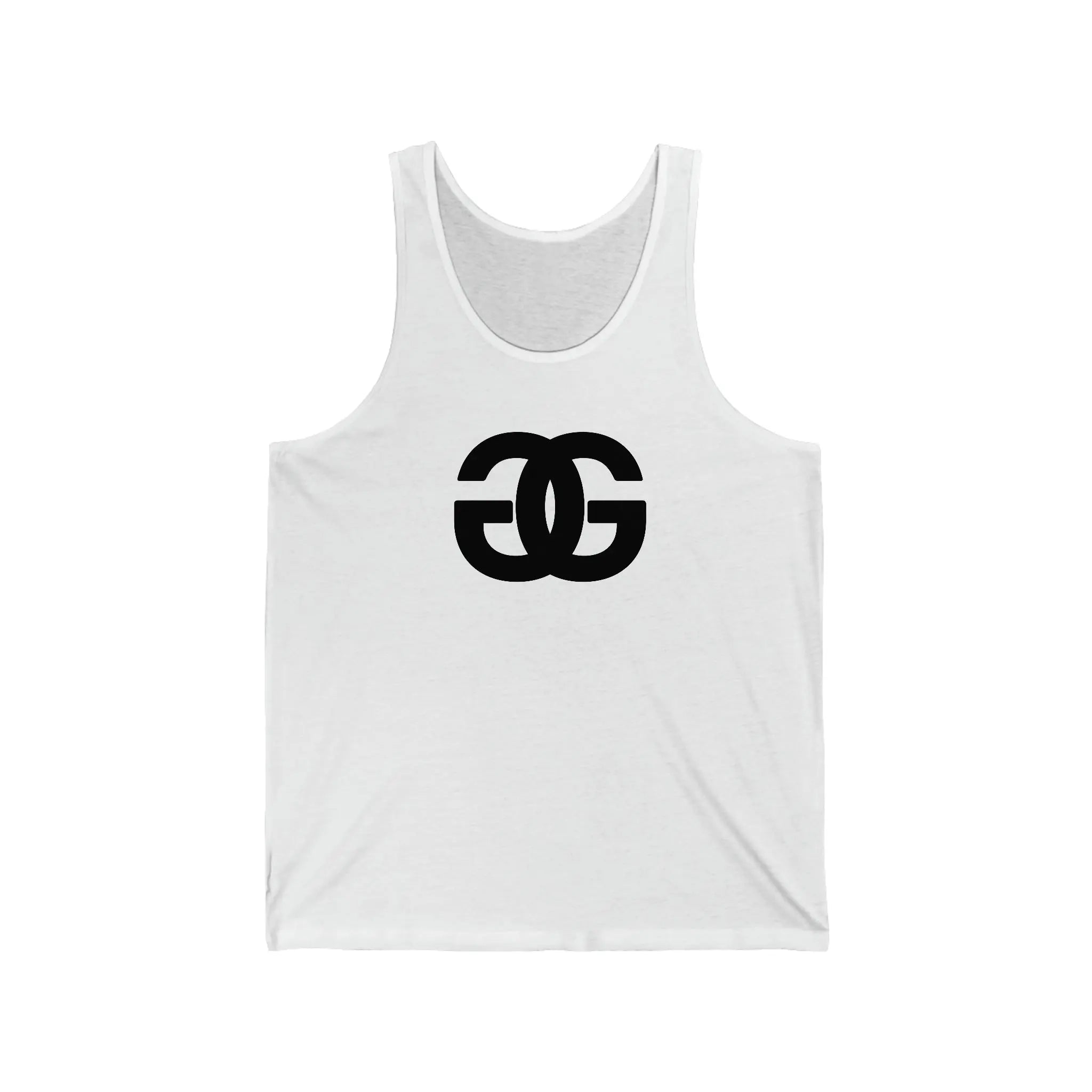  G is for Groove Relaxed Fit Jersey Tank Tank TopMWhite