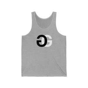  G is for Groove (Black and White) Relaxed Fit Jersey Tank Tank Top2XLAthleticHeather