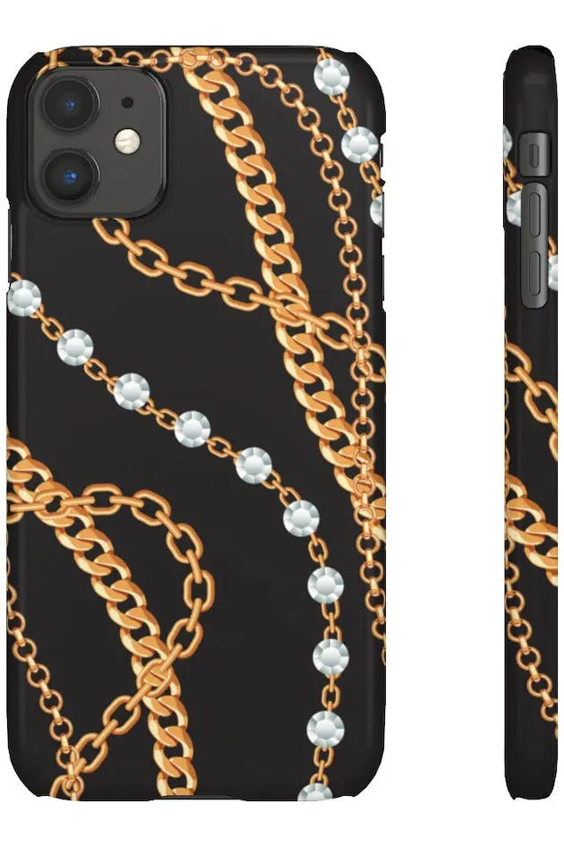 Groove Designer Collection (Chains + Diamonds) Snap Phone Case