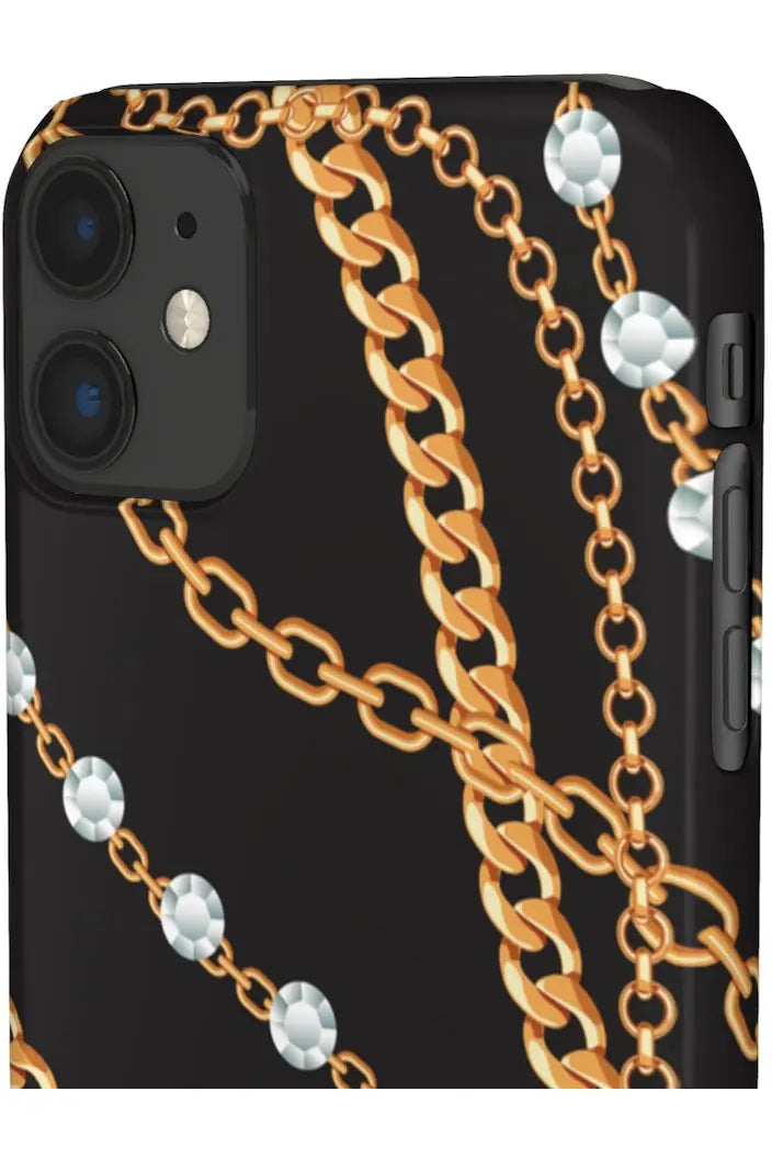 Groove Designer Collection (Chains + Diamonds) Snap Phone Case