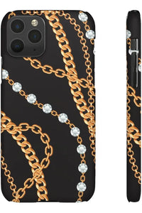 Groove Designer Collection (Chains + Diamonds) Snap Phone Case