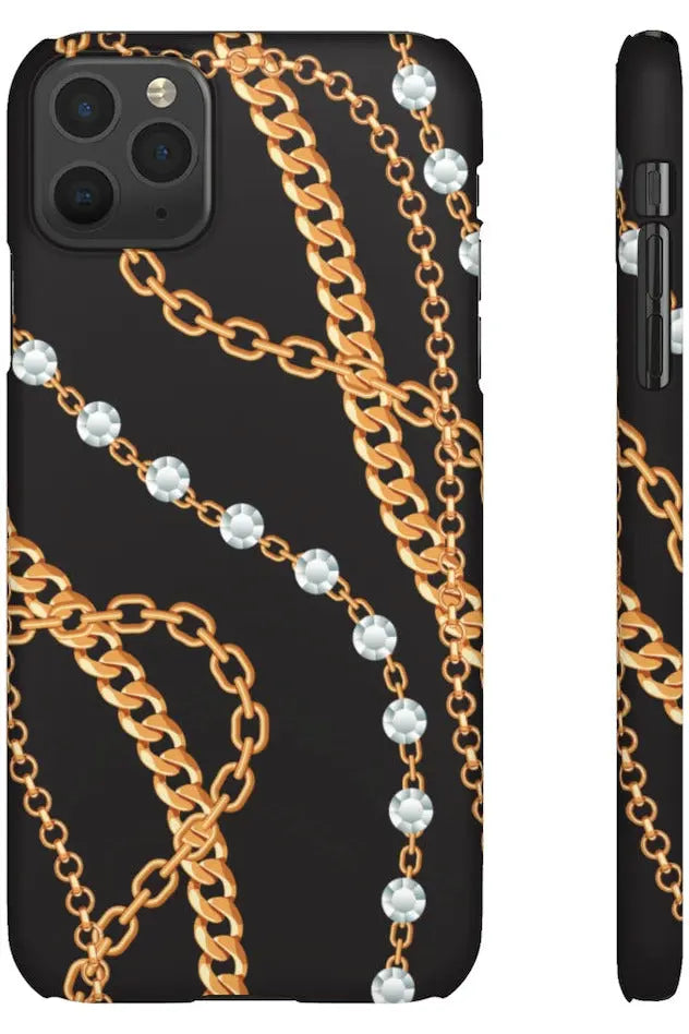 Groove Designer Collection (Chains + Diamonds) Snap Phone Case