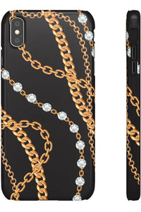 Groove Designer Collection (Chains + Diamonds) Snap Phone Case