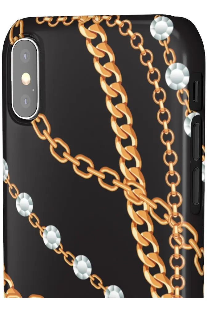 Groove Designer Collection (Chains + Diamonds) Snap Phone Case