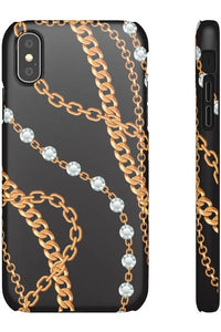 Groove Designer Collection (Chains + Diamonds) Snap Phone Case