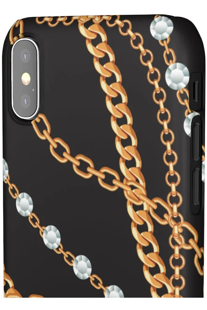 Groove Designer Collection (Chains + Diamonds) Snap Phone Case