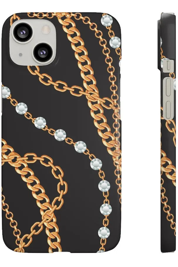 Groove Designer Collection (Chains + Diamonds) Snap Phone Case