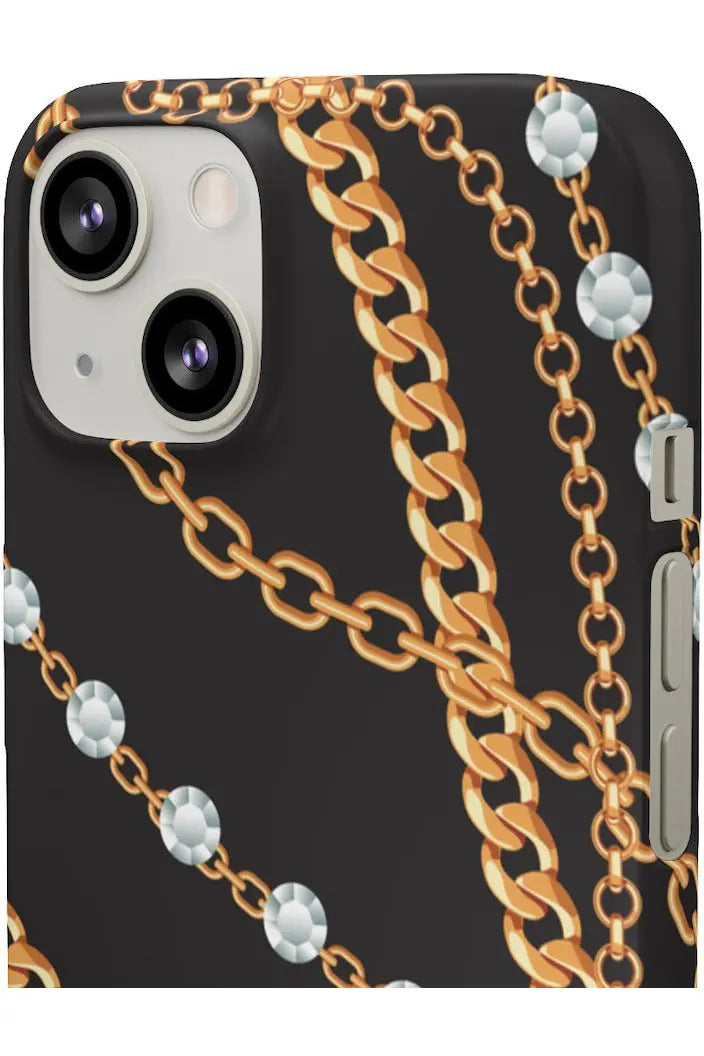 Groove Designer Collection (Chains + Diamonds) Snap Phone Case