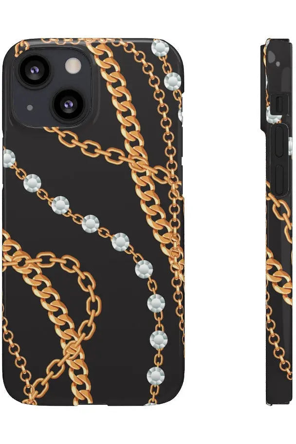 Groove Designer Collection (Chains + Diamonds) Snap Phone Case