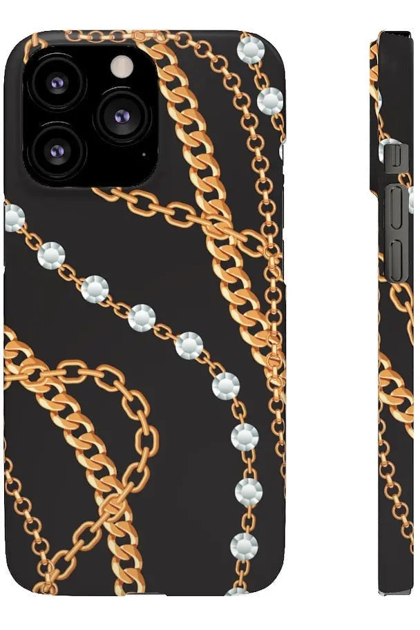 Groove Designer Collection (Chains + Diamonds) Snap Phone Case