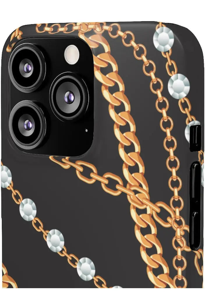 Groove Designer Collection (Chains + Diamonds) Snap Phone Case