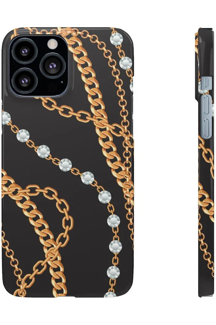 Groove Designer Collection (Chains + Diamonds) Snap Phone Case