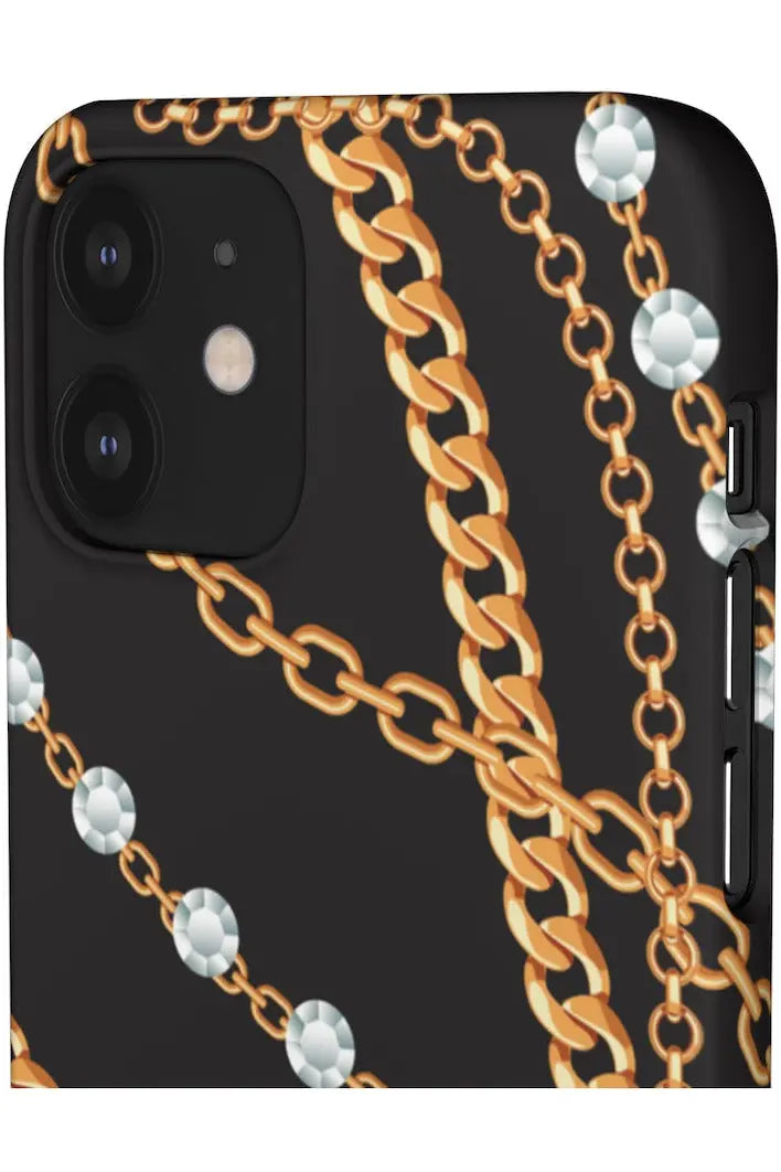 Groove Designer Collection (Chains + Diamonds) Snap Phone Case