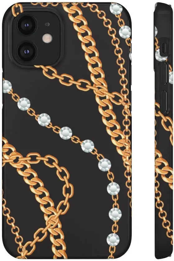 Groove Designer Collection (Chains + Diamonds) Snap Phone Case