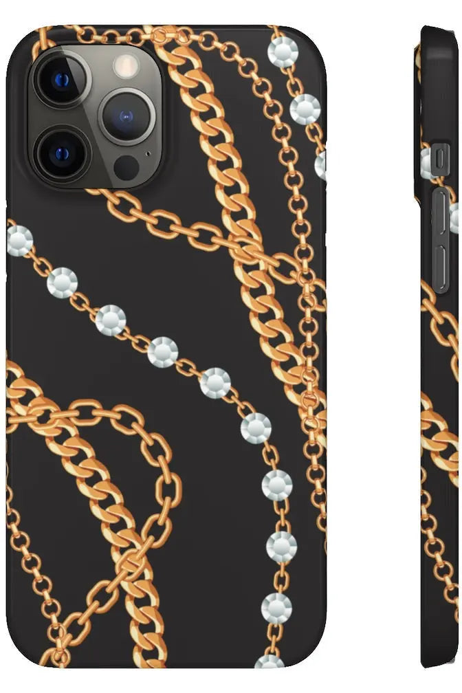 Groove Designer Collection (Chains + Diamonds) Snap Phone Case