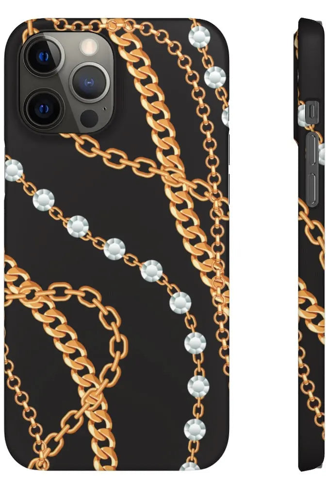 Groove Designer Collection (Chains + Diamonds) Snap Phone Case