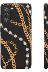 Groove Designer Collection (Chains + Diamonds) Snap Phone Case