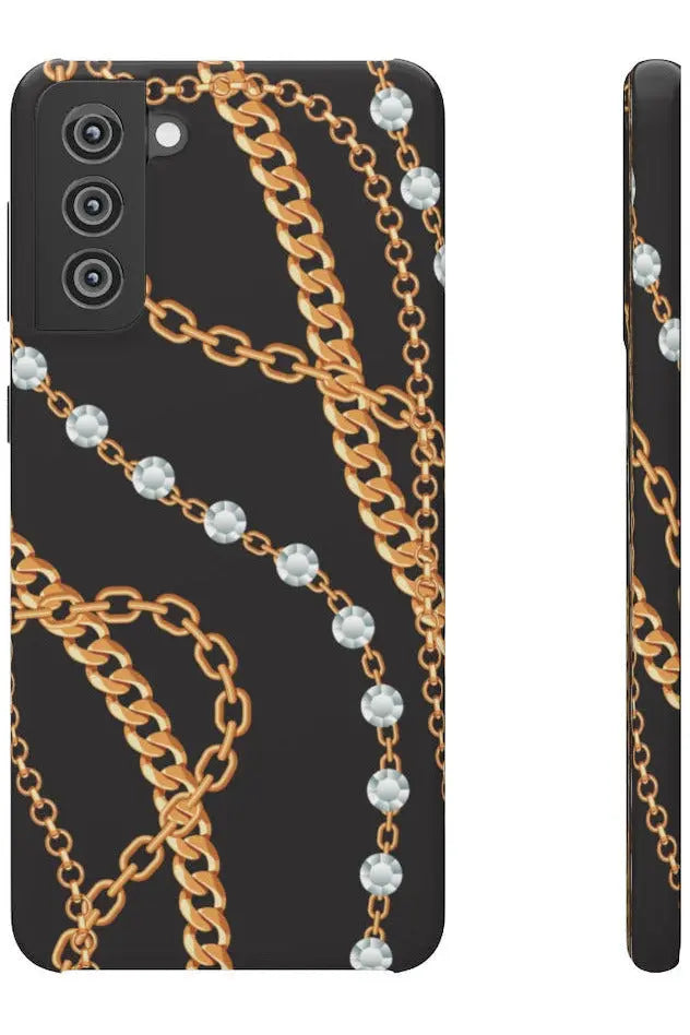 Groove Designer Collection (Chains + Diamonds) Snap Phone Case