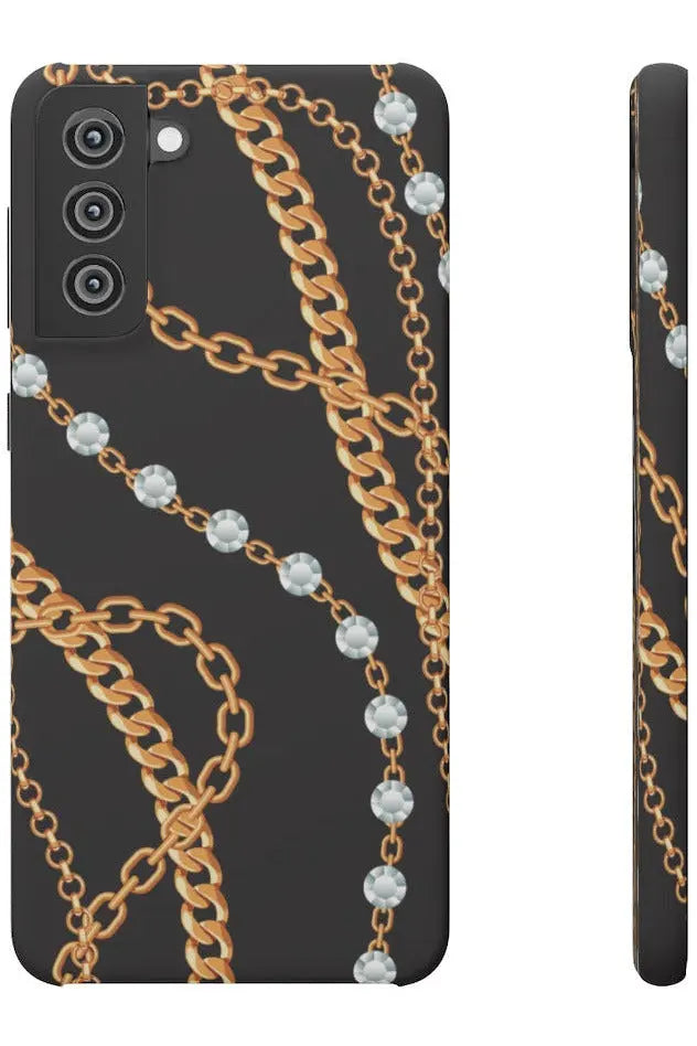 Groove Designer Collection (Chains + Diamonds) Snap Phone Case