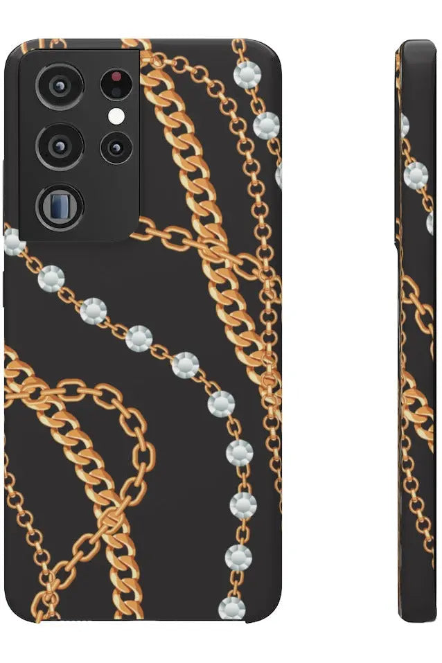 Groove Designer Collection (Chains + Diamonds) Snap Phone Case