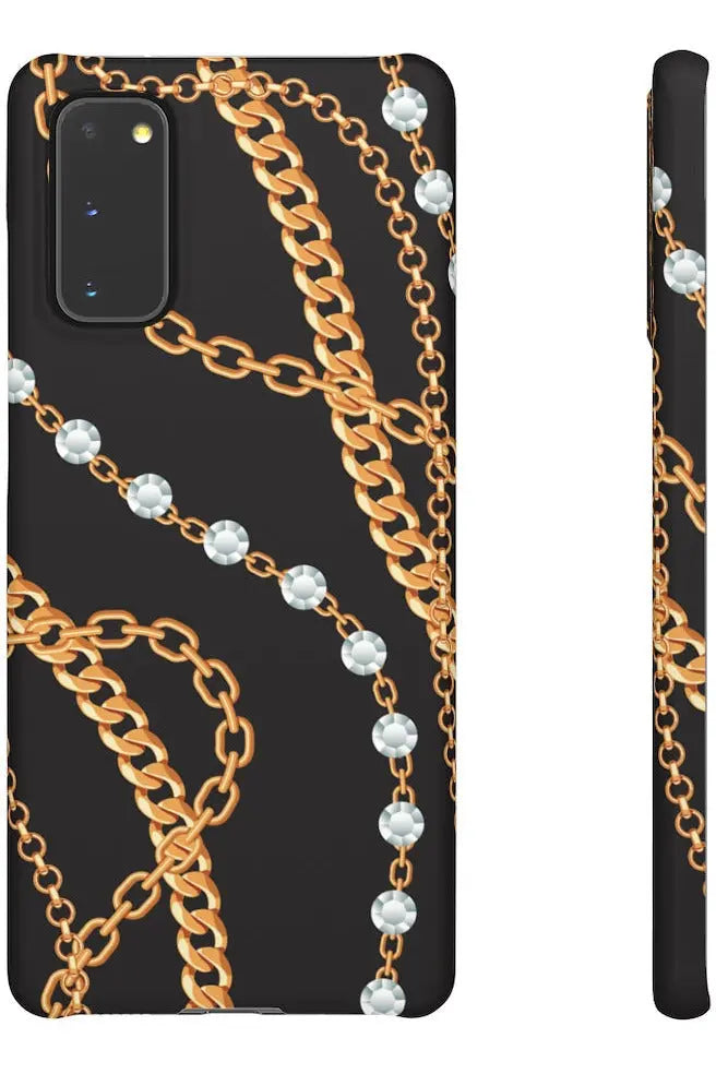 Groove Designer Collection (Chains + Diamonds) Snap Phone Case