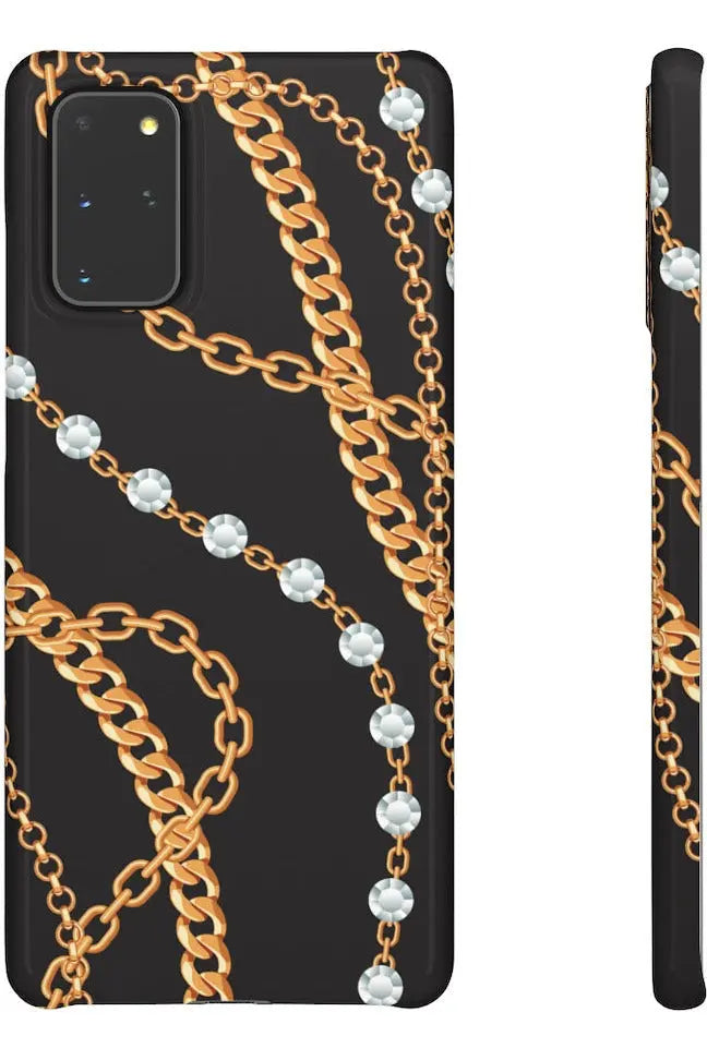 Groove Designer Collection (Chains + Diamonds) Snap Phone Case