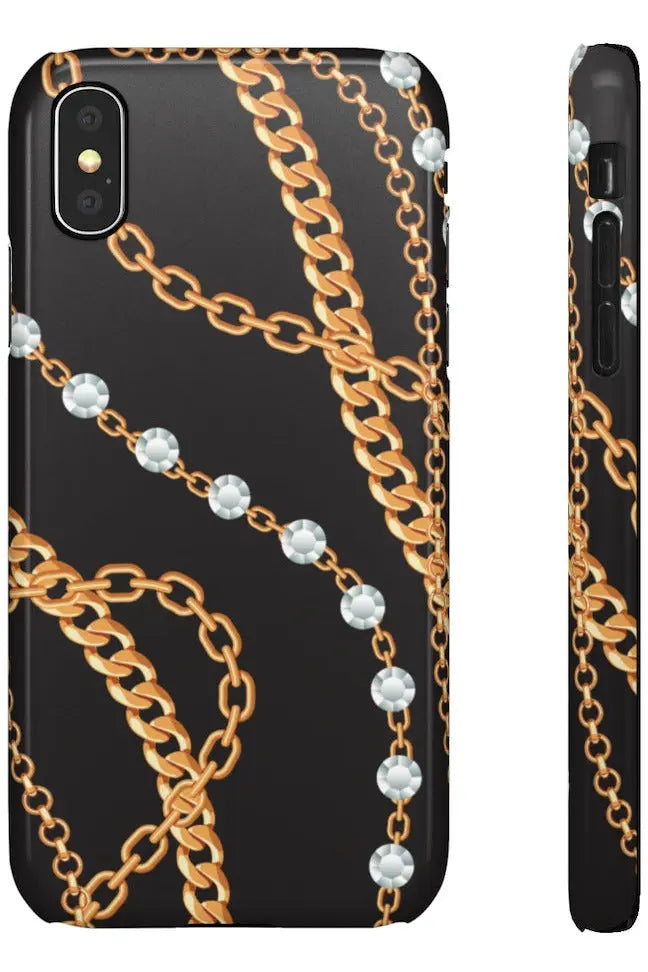 Groove Designer Collection (Chains + Diamonds) Snap Phone Case