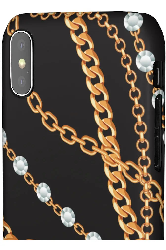 Groove Designer Collection (Chains + Diamonds) Snap Phone Case