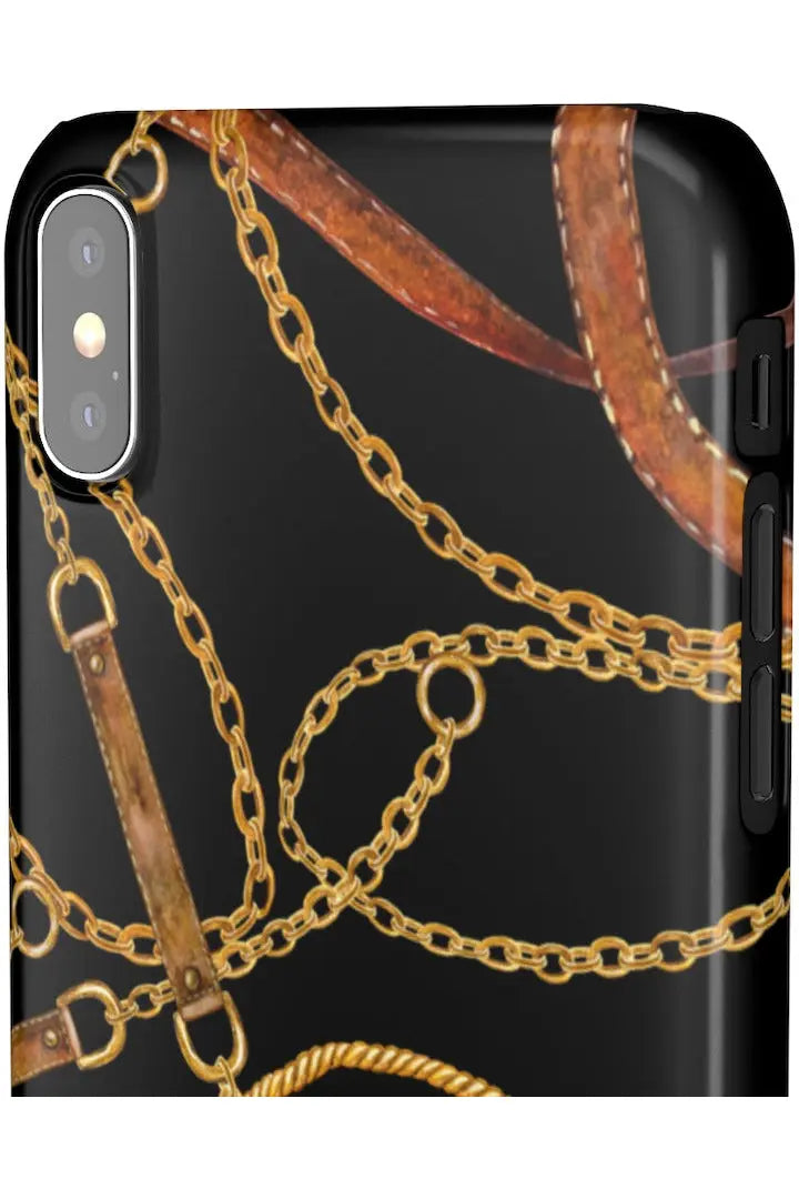 Groove Designer Collection (Tassles + Leather) Snap Phone Case