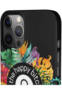 THE HAPPY BITCH (Pitch Black) Flower Power Pro-Aging Feminist Snap Phone Case