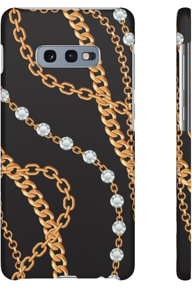 Groove Designer Collection (Chains + Diamonds) Snap Phone Case