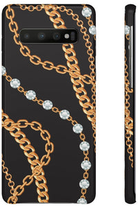 Groove Designer Collection (Chains + Diamonds) Snap Phone Case