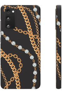 Groove Designer Collection (Chains + Diamonds) Snap Phone Case